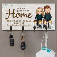 Thumbnail for So Good To Be Home - Personalized Key Hanger, Key Holder - Gift For Couples, Husband Wife