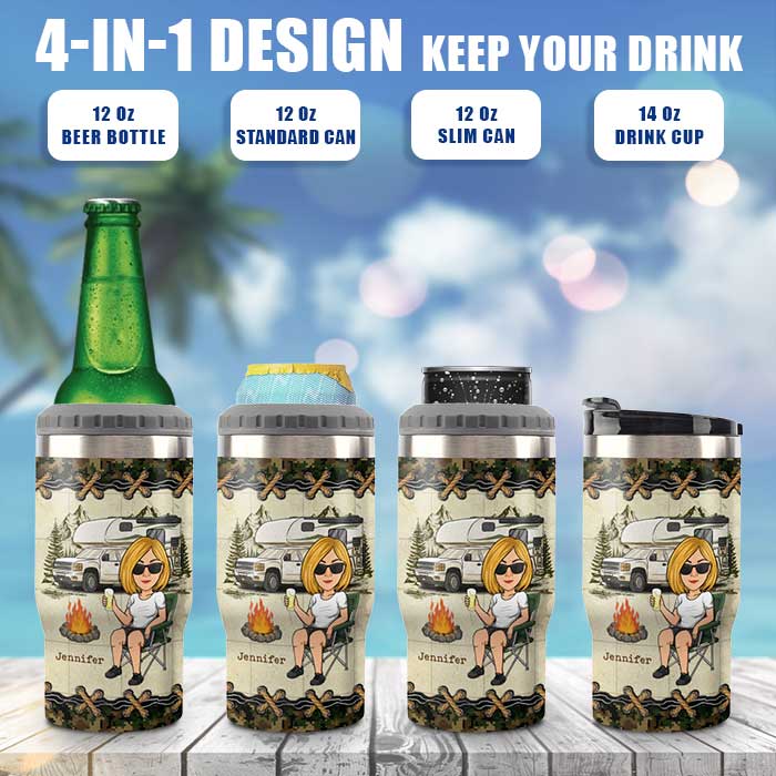 Personalized Can Cooler - Camping Lovers Gifts - Personalised Gifts NZ