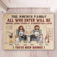 Thumbnail for You've Been Warned - Personalized Decorative Mat - Gift For Pet Lovers