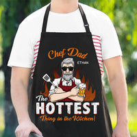 Thumbnail for Chef Dad The Hottest Thing In The Kitchen - Gift For Dad - Personalized Apron