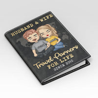 Thumbnail for Travel Partners For Life - Personalized Passport Cover, Passport Holder - Gift For Couples, Husband Wife