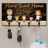 Thumbnail for Our Life Our Sweet Home - Personalized Key Hanger, Key Holder - Gift For Couples, Husband Wife