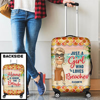 Thumbnail for Home Is Where The Beach Is - Personalized Luggage Cover