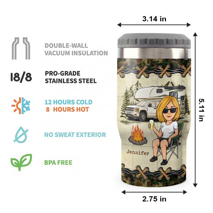 Personalized Can Cooler - Camping Lovers Gifts - Personalised Gifts NZ