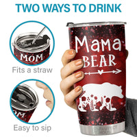 Thumbnail for Mama Bear, Mom Nutrition Facts - Tumbler - Christmas Gift For Family, Couple, Friends, Christmas Decoration, Holiday Gift