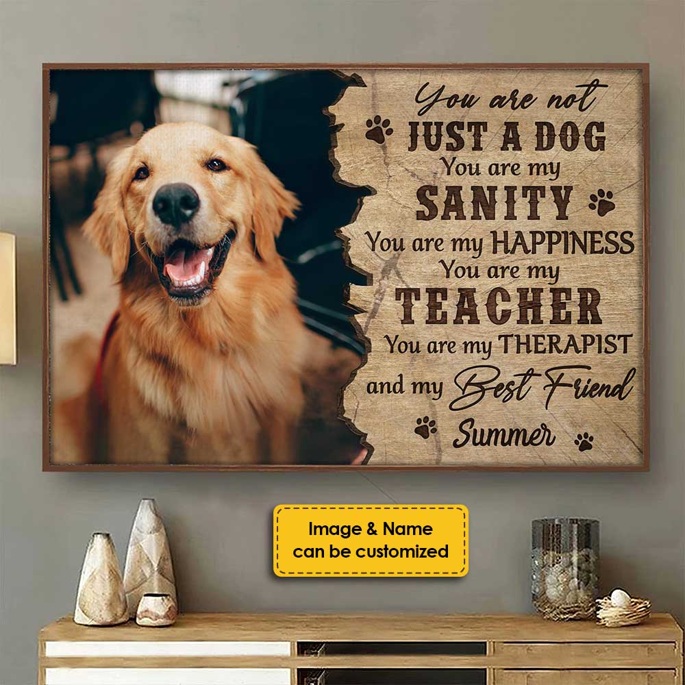 You're My Therapist - Personalized Horizontal Poster - Upload Image, Gift For Pet Lovers