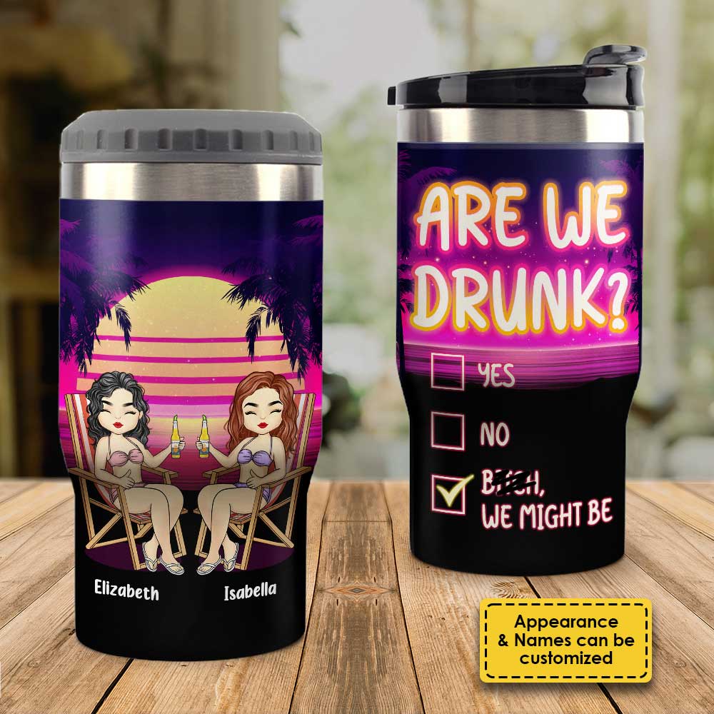 Keeping Each Other Sane - Personalized Can Cooler - Gift For Bestie