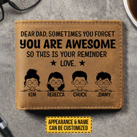 Thumbnail for You Are Awesome Dad - Personalized Bifold Wallet - Gift For Dad