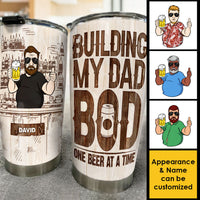 Thumbnail for Building My Dad Bod One Beer At A Time - Gift For Dad, Grandpa - Personalized Tumbler