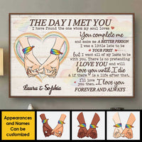 Thumbnail for You're The One Whom My Soul Loves, LGBTQ+ Couples - Gift For Couples, Personalized Horizontal Poster