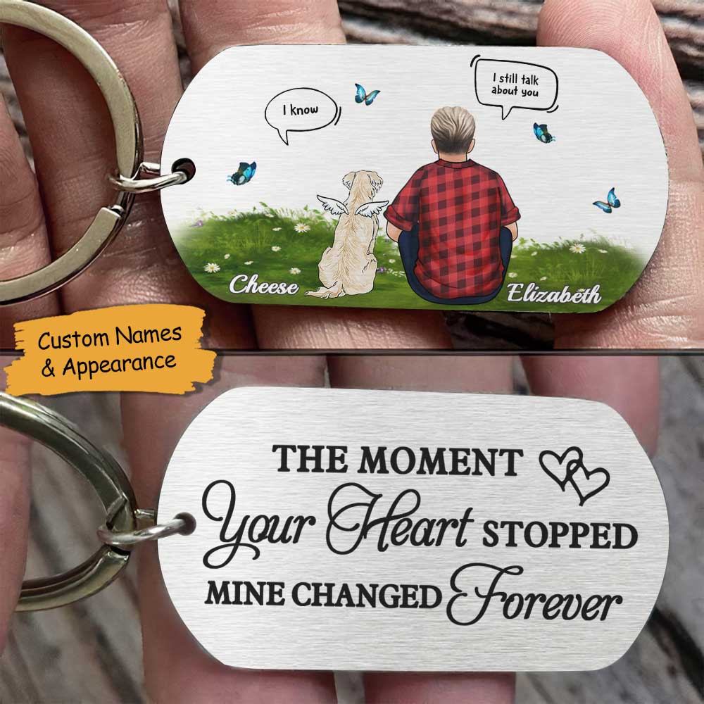 My Heart Changed Forever - Personalized Keychain - Gift For Pet Lovers