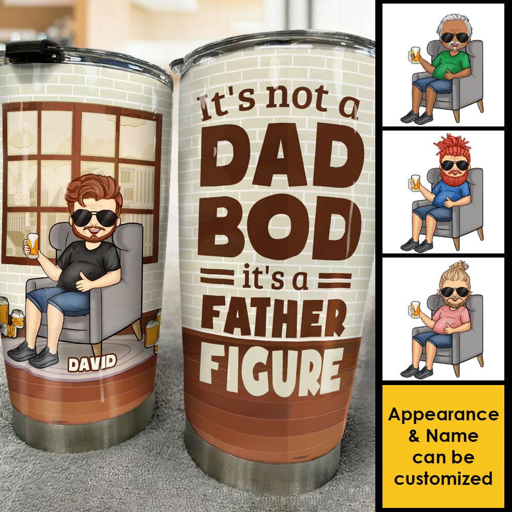 It's Not A Dad Bod But A Charming Father Figure  - Gift For Dad, Grandpa - Personalized Tumbler