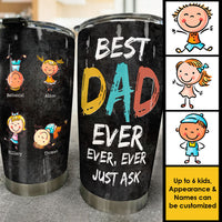 Thumbnail for Our Best Dad Ever, Ever, Ever - Personalized Tumbler - Gift For Dad