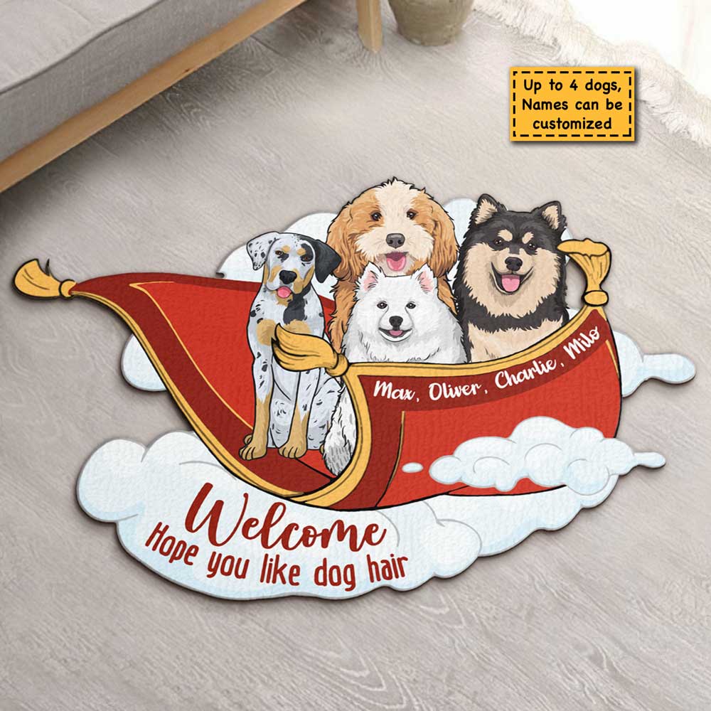 Hope You Like Dog Hair - Personalized Shaped Decorative Mat - Gift For Pet Lovers