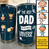 Thumbnail for The Best Dad In The Whole Universe - Personalized Tumbler - Gift For Dad