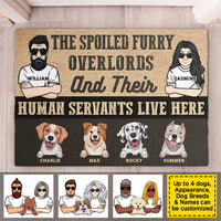 Thumbnail for The Spoiled Furry Overlords - Personalized Decorative Mat - Gift For Pet Lovers