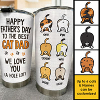 Thumbnail for We Love Our Cat Dad - Personalized Tumbler - Gift For Father's Day