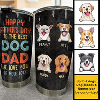 Thumbnail for To Our Best Dog Dad - Personalized Tumbler - Gift For Father's Day