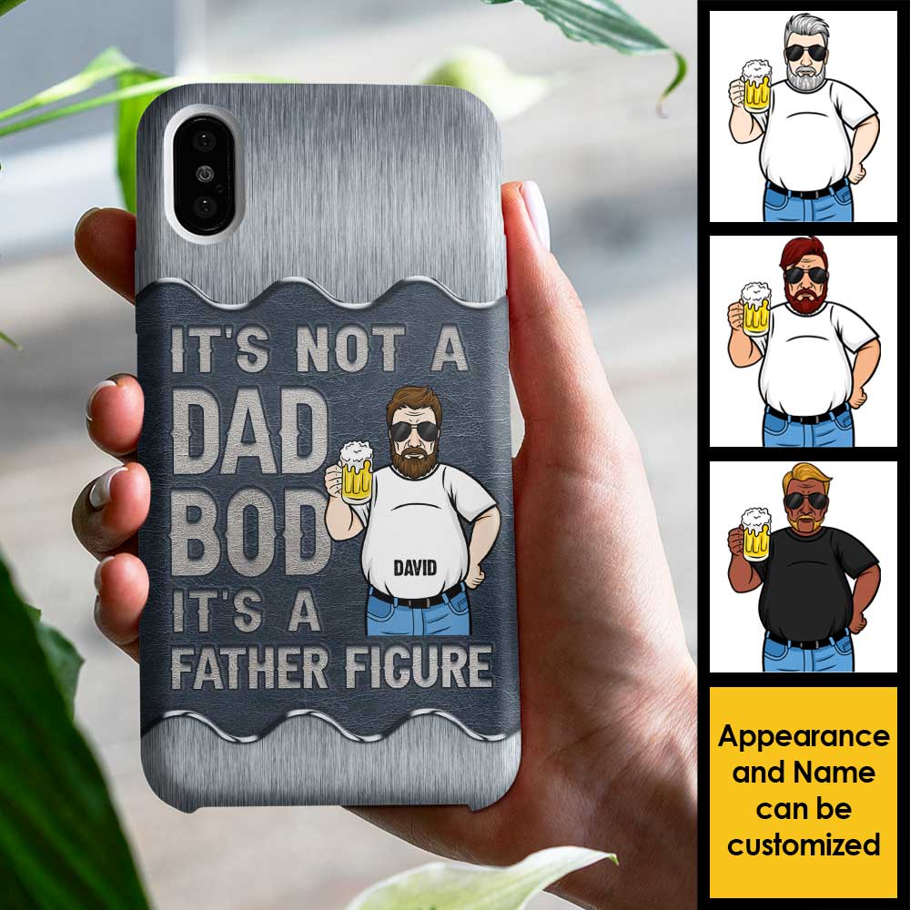 It's A Father Figure - Gift For Dad, Personalized Phone Case