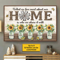 Thumbnail for What We Love Most About Our Home - Personalized Horizontal Poster - Gift For Couples, Husband Wife