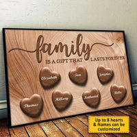 Thumbnail for Family Is Forever - Personalized Horizontal Poster - Gift For Couples, Husband Wife