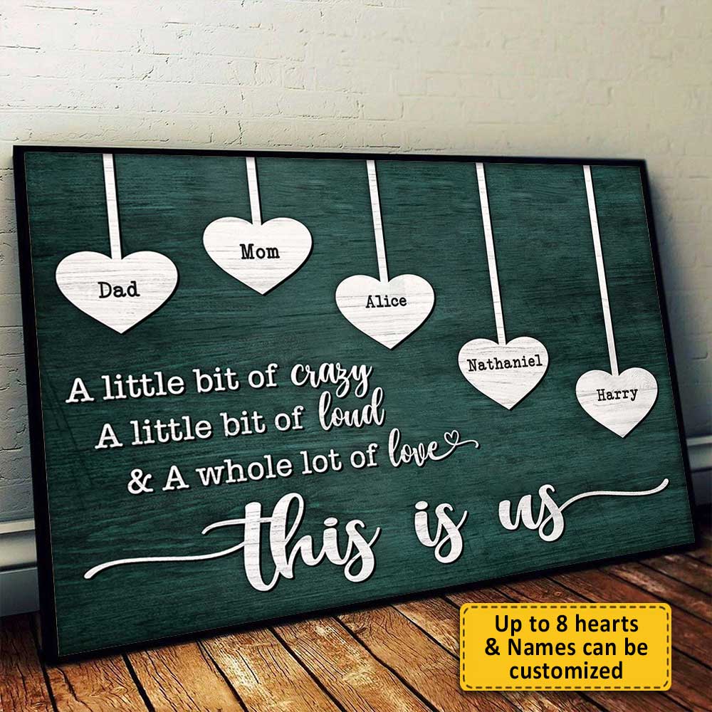 Personalized Printed Poster - Whole Lot Of Love - Personalised Gifts NZ