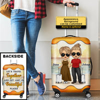 Thumbnail for Let's Travel Together And Get Lost In Beautiful Places - Gift For Couples, Husband Wife - Personalized Luggage Cover