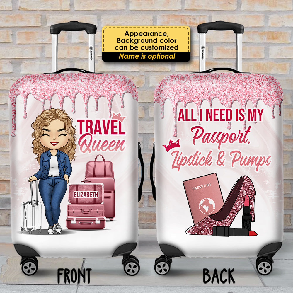 Personalized Luggage Cover - Gift For Bestie - Personalised Gifts NZ