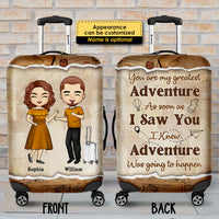 Thumbnail for You Are My Greatest Adventure - Gift For Couples, Husband Wife - Personalized Luggage Cover