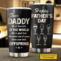 Thumbnail for Your Best Offspring - Personalized Laser Engraved Tumbler - Gift For Dad, Gift For Father's Day