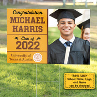 Thumbnail for Graduation Class Of 2022 - Upload Image, Personalized Yard Sign