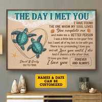 Thumbnail for I'll Love You Until I Die - Personalized Horizontal Poster - Gift For Couples, Husband Wife