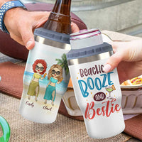 Thumbnail for Chillin' At The Beach With My Bestie - Personalized Can Cooler - Gift For Bestie