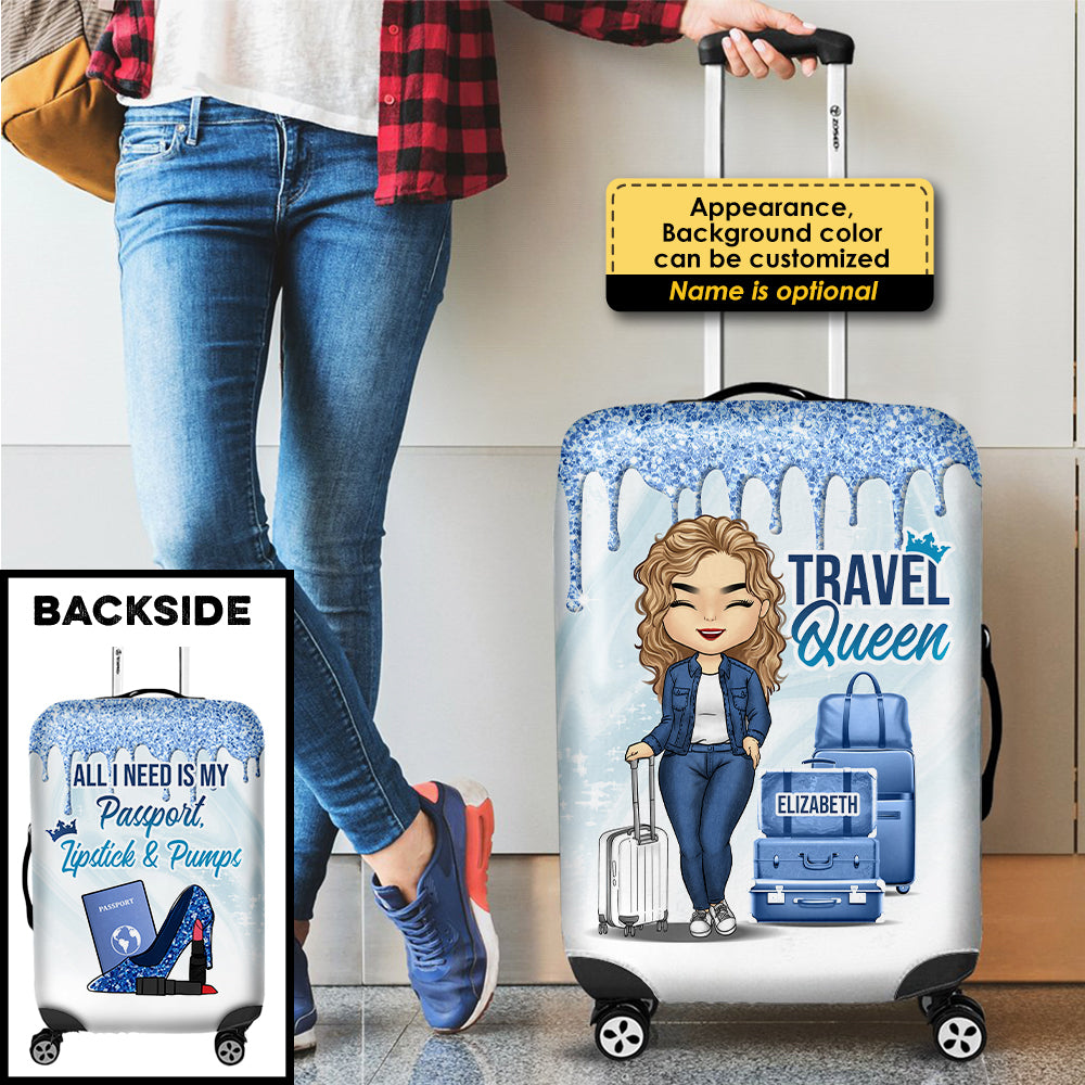 Personalized Luggage Cover - Gift For Bestie - Personalised Gifts NZ