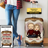 Thumbnail for Annoying You Is My Favorite Hobby - Gift For Couples, Husband Wife - Personalized Luggage Cover