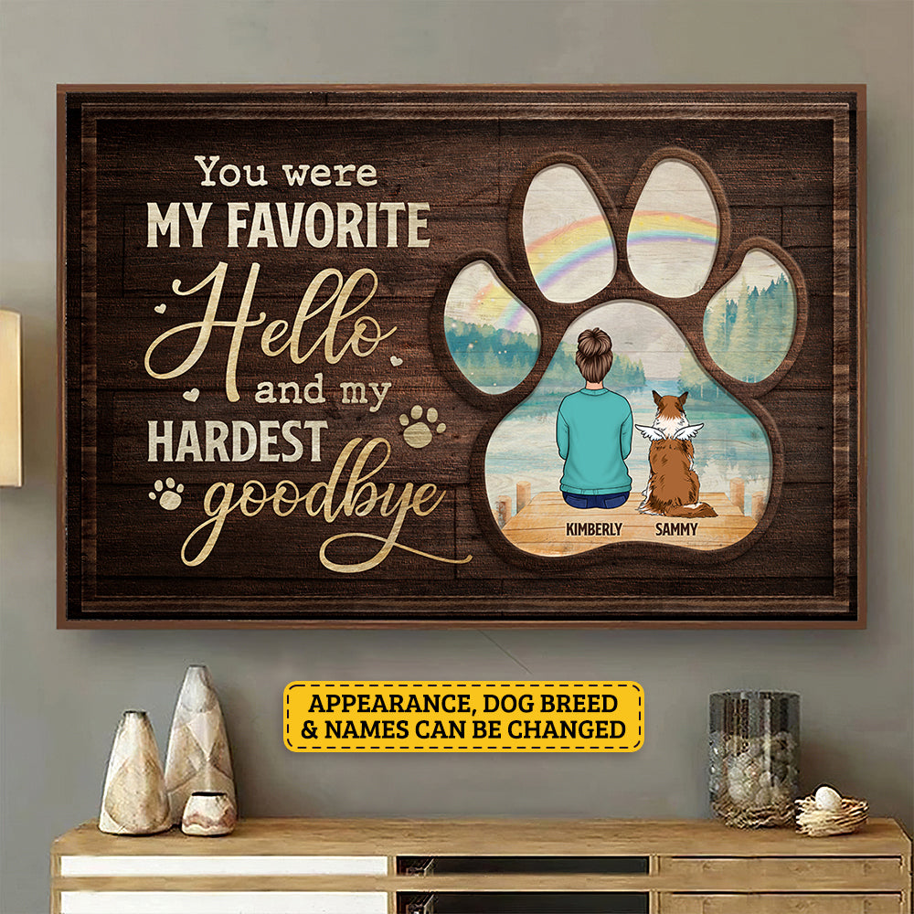 Sometimes A Very Special Dog Enters Our Lives - Personalized Horizontal Poster - Gift For Pet Lovers