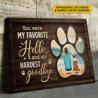 Thumbnail for Sometimes A Very Special Dog Enters Our Lives - Personalized Horizontal Canvas - Gift For Pet Lovers