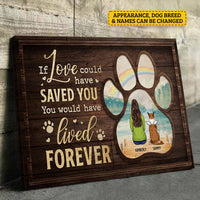 Thumbnail for Sometimes A Very Special Dog Enters Our Lives - Personalized Horizontal Canvas - Gift For Pet Lovers