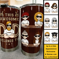 Thumbnail for This Is Our Awesome Dad - Personalized Tumbler - Gift For Dad