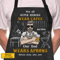 Thumbnail for Our Hero Wears Aprons - Personalized Apron - Gift For Dad