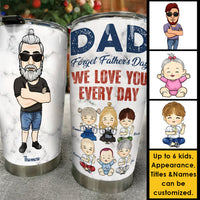 Thumbnail for Love You Every Single Day - Personalized Tumbler - Gift For Dad