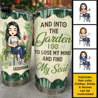 Thumbnail for Lose My Mind And Find My Soul - Personalized Tumbler - Gift For Gardening Lovers