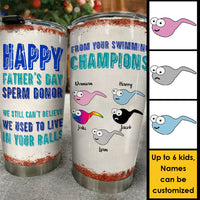 Thumbnail for Dear Dad From Swimming Champion - Personalized Tumbler - Gift For Dad, Gift For Father's Day