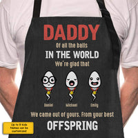 Thumbnail for We're Your Best Offspring - Personalized Apron - Gift For Dad