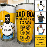 Thumbnail for Dad Bod Working On My Six Pack - Gift For Dad, Grandpa - Personalized Tumbler