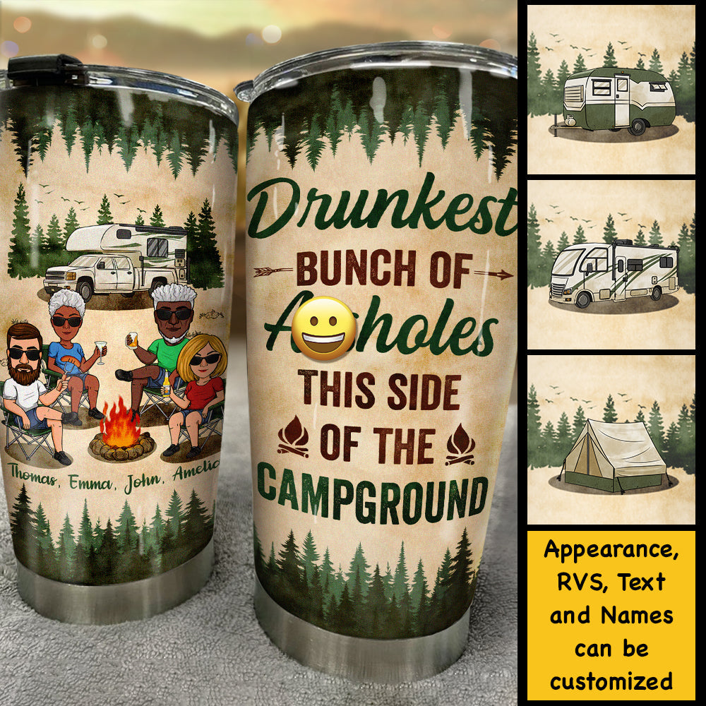 We Tried To Be Good - Personalized Tumbler - Gift For Camping Lovers