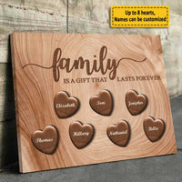 Thumbnail for Family Is Forever - Personalized Horizontal Canvas - Gift For Couples, Husband Wife