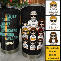 Thumbnail for Grandpa Means Gentle Caring & More - Personalized Tumbler - Gift For Dad, Gift For Grandpa