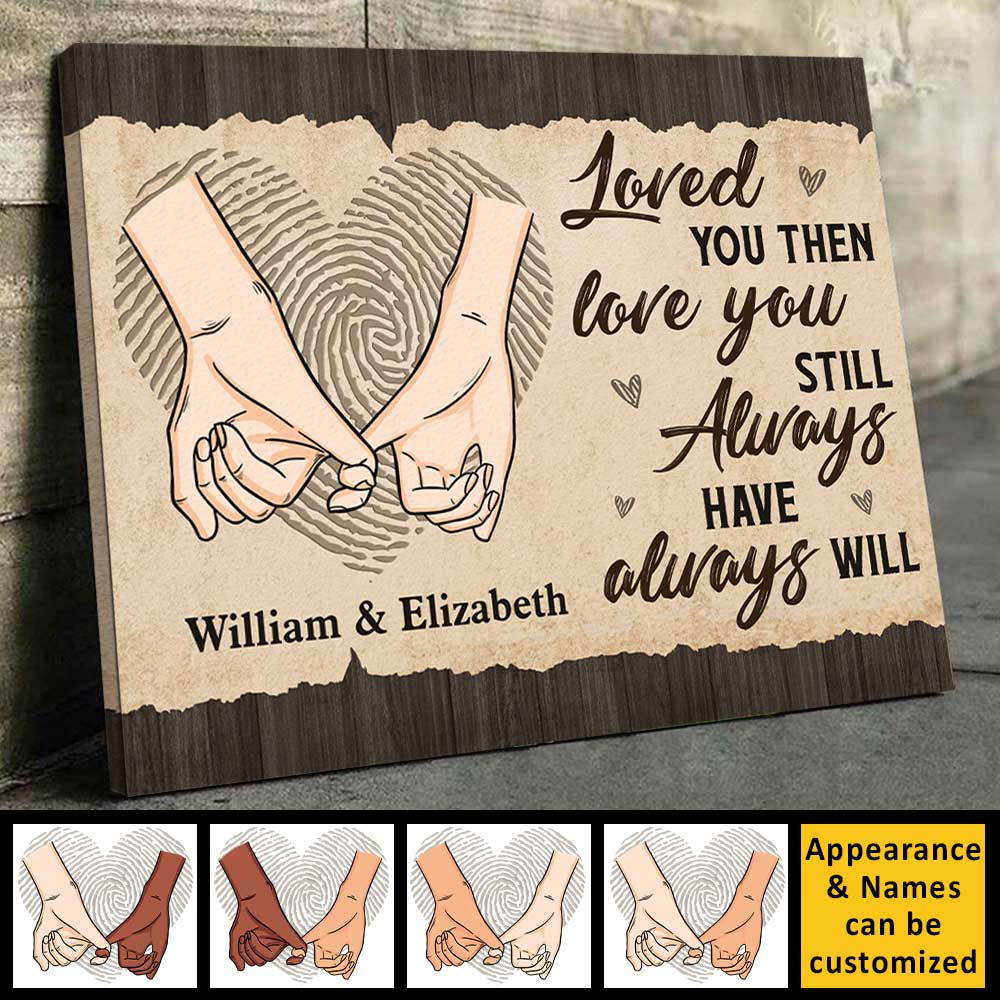 Always Have, Always Will - Personalized Horizontal Canvas - Gift For Couples, Husband Wife