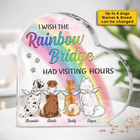 Thumbnail for I Wish I Could Visit You - Personalized Shaped Acrylic Plaque - Memorial Gift, Sympathy Gift